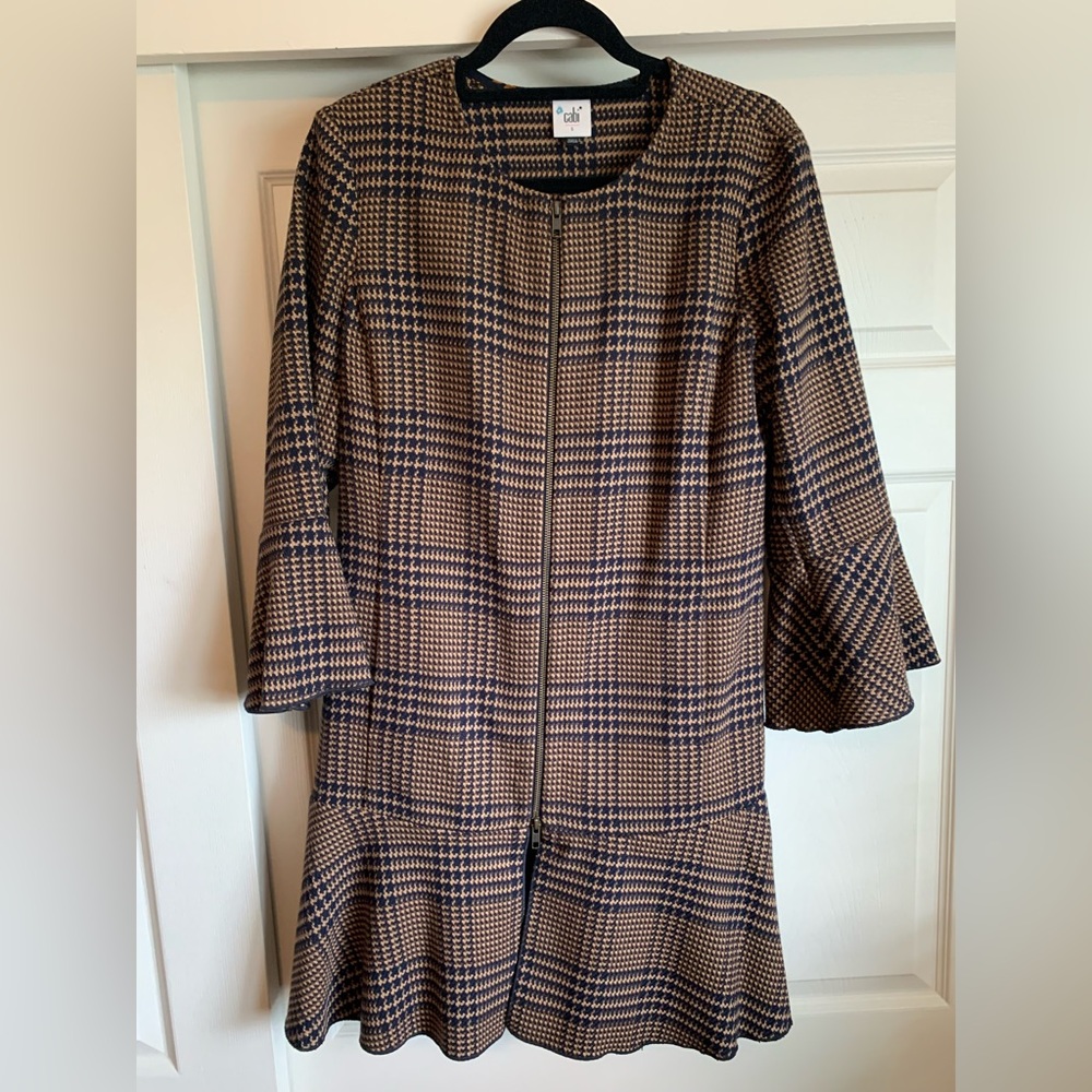 Cabi flounce tartan plaid jacket